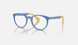 Ray Ban RB1628 Optics Bio-based Kids' Eyeglasses Blue | 61283-VBGD