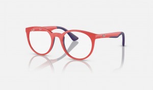 Ray Ban RB1628 Optics Bio-based Kids' Eyeglasses Red | 54928-MENX