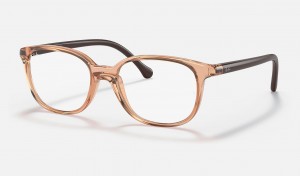 Ray Ban RB1900 Optics Kids' Eyeglasses Brown | 57061-JMPK