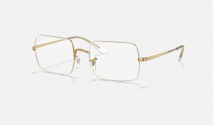 Ray Ban RB1969v Rectangle Women's Eyeglasses White | 24370-LNMZ