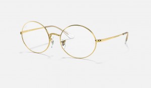 Ray Ban RB1970v Oval Men's Eyeglasses Gold | 50184-MPBZ