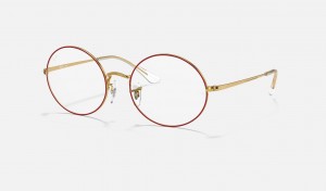 Ray Ban RB1970v Oval Men's Eyeglasses Red | 90271-VWIB