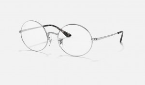 Ray Ban RB1970v Oval Men's Eyeglasses Silver | 10823-BCZQ