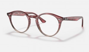 Ray Ban RB2180v Optics Men's Eyeglasses Burgundy | 05813-WLTZ