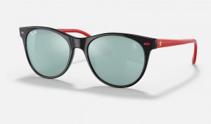 Ray Ban RB2202m Scuderia Ferrari Collection Men's Sunglasses Silver | 90483-NGLI