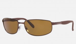 Ray Ban RB3254 Men's Sunglasses Brown | 70139-NYCF