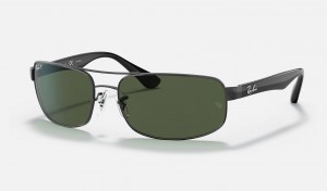 Ray Ban RB3445 Men's Sunglasses Green | 14893-BOLT