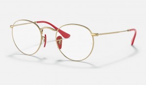 Ray Ban RB3447vm Scuderia Ferrari Collection Women's Eyeglasses Gold | 17680-AKFJ