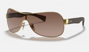 Ray Ban RB3471 Men's Sunglasses Brown | 78964-RFUS