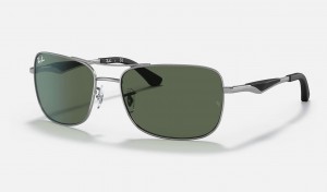 Ray Ban RB3515 Men's Sunglasses Green | 34796-IPRE