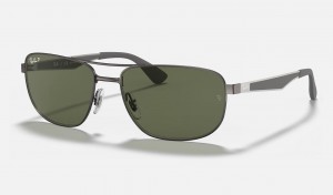 Ray Ban RB3528 Men's Sunglasses Green | 83079-MWOH