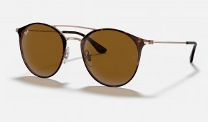 Ray Ban RB3546 Men's Sunglasses Brown | 39521-RWSC