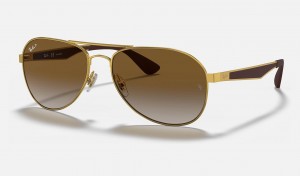 Ray Ban RB3549 Men's Sunglasses Brown | 69358-VIXO