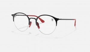 Ray Ban RB3578vm Scuderia Ferrari Collection Women's Eyeglasses Black | 12740-DZAE