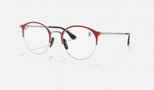 Ray Ban RB3578vm Scuderia Ferrari Collection Women's Eyeglasses Red | 21089-NTLY