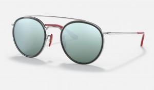 Ray Ban RB3647m Scuderia Ferrari Collection Men's Sunglasses Silver | 60941-MAUY