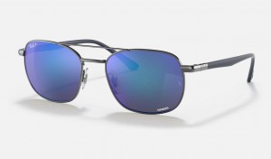 Ray Ban RB3670ch Chromance Women's Sunglasses Blue | 53261-YTBM