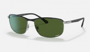 Ray Ban RB3671ch Chromance Men's Sunglasses Green | 51842-ZOVQ