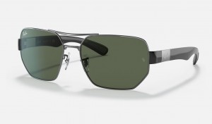 Ray Ban RB3672 Men's Sunglasses Green | 45638-AXQN