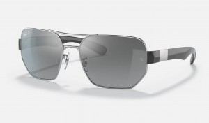 Ray Ban RB3672 Men's Sunglasses Silver | 97615-OPUJ