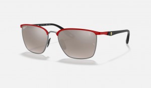 Ray Ban RB3673m Scuderia Ferrari Collection Women's Sunglasses Silver | 98746-LESA