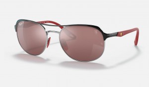 Ray Ban RB3685m Scuderia Ferrari Collection Women's Sunglasses Silver | 25873-KIXO