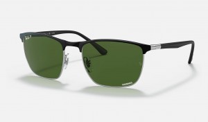 Ray Ban RB3686 Chromance Men's Sunglasses Green | 03275-ERBM