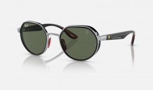 Ray Ban RB3703m Scuderia Ferrari Collection Men's Sunglasses Green | 13874-KWCP