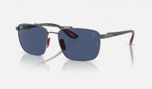 Ray Ban RB3715m Scuderia Ferrari Collection Men's Sunglasses Blue | 49650-FDNB