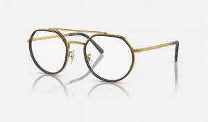 Ray Ban RB3765v Optics Men's Eyeglasses Gold | 97236-NXOQ