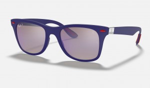 Ray Ban RB4195m Scuderia Ferrari Collection Men's Sunglasses Blue | 98423-FTUG