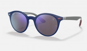 Ray Ban RB4296m Scuderia Ferrari Collection Men's Sunglasses Blue | 42836-MUVN