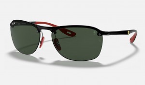 Ray Ban RB4302m Scuderia Ferrari Collection Men's Sunglasses Green | 65137-OXSW