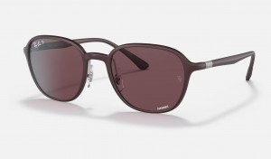 Ray Ban RB4341ch Chromance Men's Sunglasses Purple | 09728-XBFO