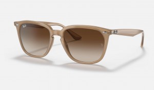 Ray Ban RB4362 Men's Sunglasses Brown | 12903-RHWU