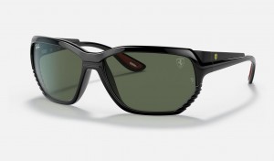 Ray Ban RB4366m Scuderia Ferrari Collection Men's Sunglasses Green | 51734-XIAS