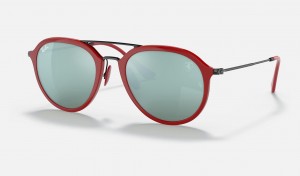 Ray Ban RB4369m Scuderia Ferrari Collection Women's Sunglasses Silver | 74013-AZRU