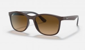 Ray Ban RB4374 Men's Sunglasses Brown | 94237-KZGY