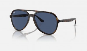 Ray Ban RB4376 Men's Sunglasses Blue | 81634-QONK