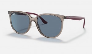 Ray Ban RB4378 Women's Sunglasses Blue | 04789-GHLJ