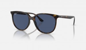 Ray Ban RB4378 Women's Sunglasses Blue | 80591-CRUT