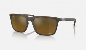 Ray Ban RB4385 Men's Sunglasses Brown | 73956-DXSB