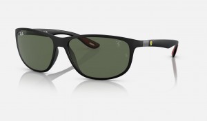 Ray Ban RB4394m Scuderia Ferrari Collection Men's Sunglasses Green | 82907-QENL