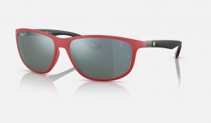 Ray Ban RB4394m Scuderia Ferrari Collection Men's Sunglasses Silver | 42387-OYFV