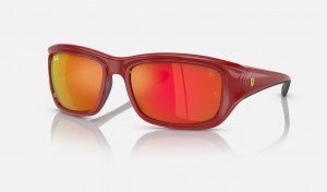 Ray Ban RB4405m Scuderia Ferrari Collection Men's Sunglasses Orange | 23974-DMZO