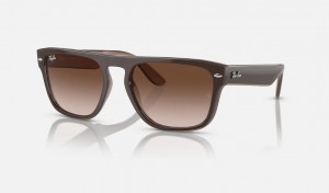 Ray Ban RB4407 Men's Sunglasses Brown | 50918-SIOM