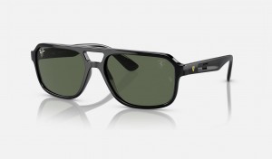 Ray Ban RB4414m Scuderia Ferrari Collection Men's Sunglasses Green | 57239-WLIO