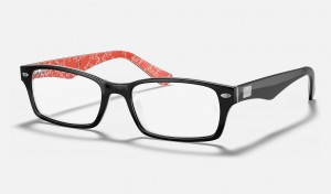 Ray Ban RB5206 Optics Men's Eyeglasses Black | 85246-XQWL