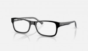 Ray Ban RB5268 Optics Men's Eyeglasses Black | 16859-LUJT