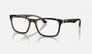 Ray Ban RB5279 Optics Men's Eyeglasses Yellow | 06748-SCQK